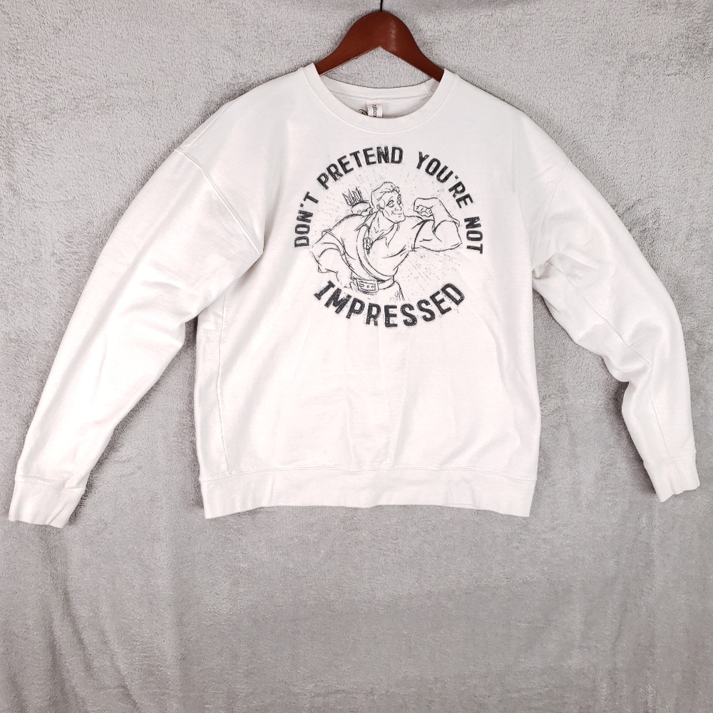 Tultex Disney Don't Pretend You're Not Impressed Crewneck Sweatshirt M